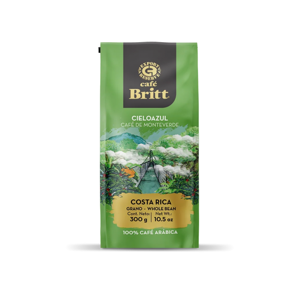Café Britt Monteverde pupiņu kafija 300g